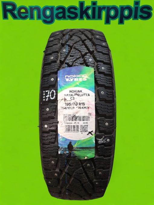 195/70R15C Nokian Hakkapeliitta C3 104/102R / nasta