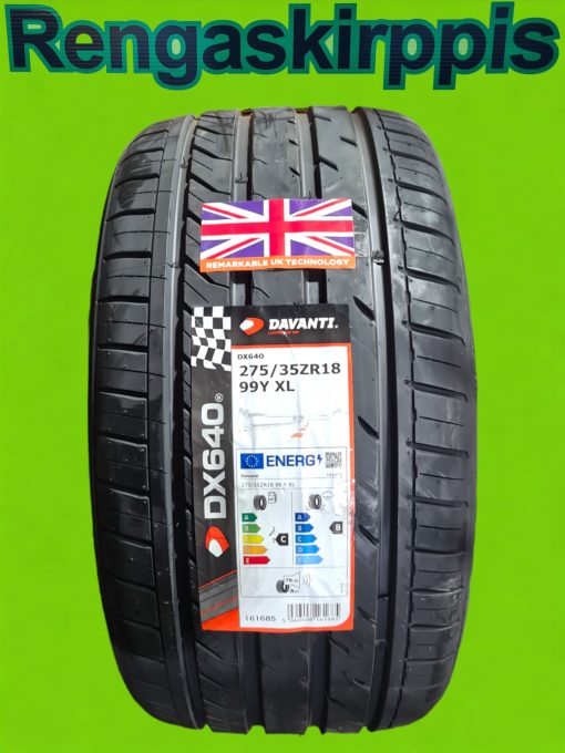 275/35R18 Davanti DX640 99Y XL C,B 70dB/kesä