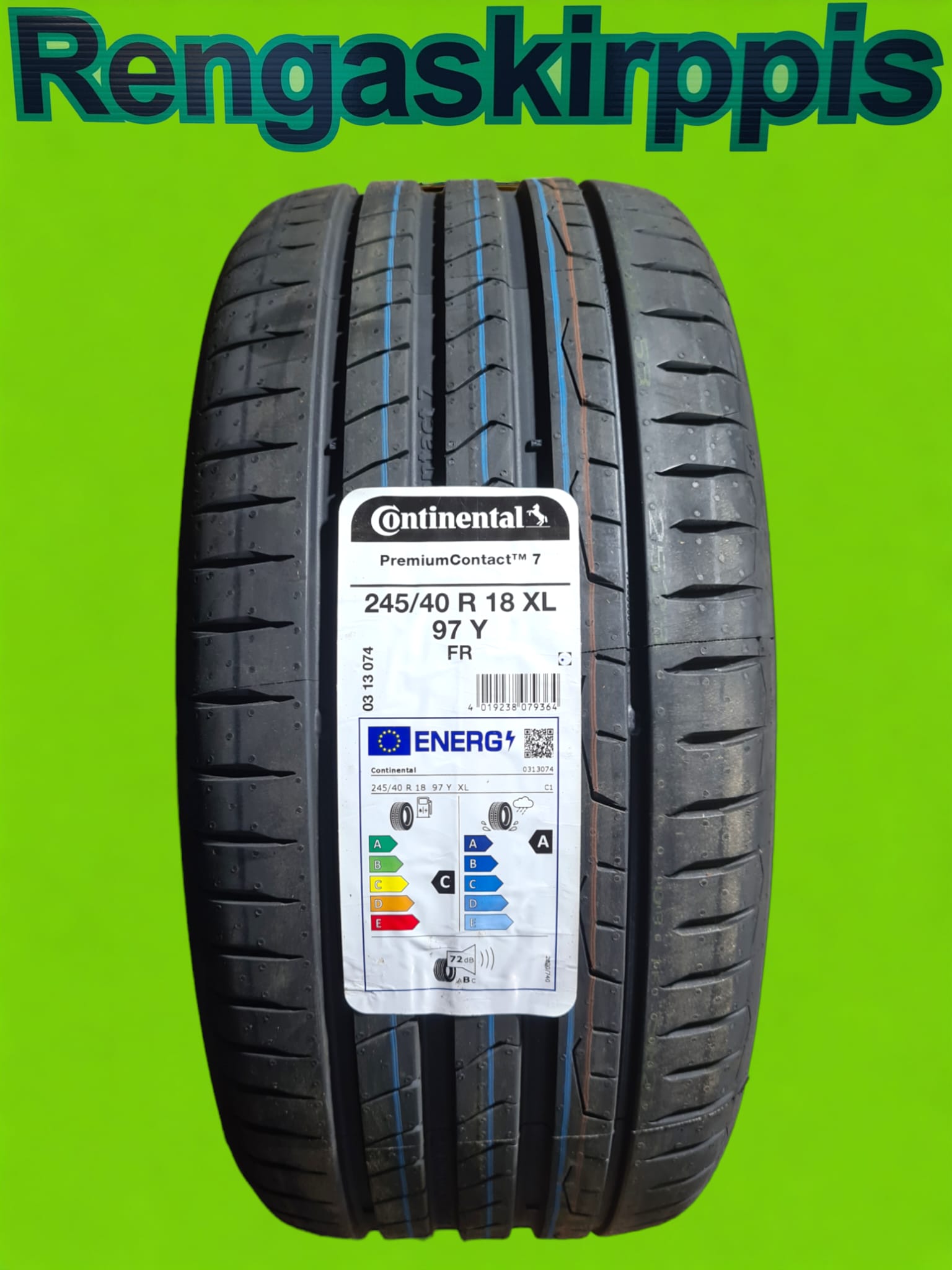 245/40R18 Continental PremiumContact 7 97Y XL C,A 72dB/kesä