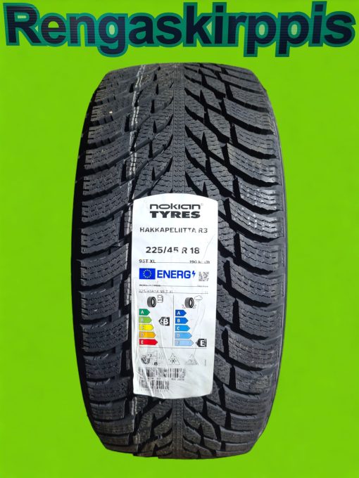 225/45R18 Nokian HKPL R3 95T XL  B,F 72dB / kitka