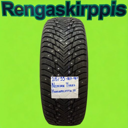 215/55R17 Nokian Hakkapeliitta10  98T / nasta
