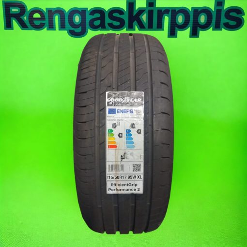 215/50R17 Goodyear EfficientGrip Perfomance 2 95W XL  B,A 69dB/kesä