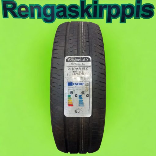 215/70R15C Continental VanContactEco 109/107S A,A 72dB/kesä
