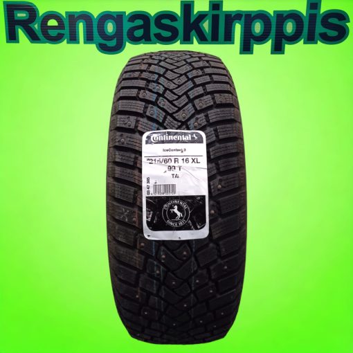 215/60R16 Continental IceContact 3 99T XL/ nasta