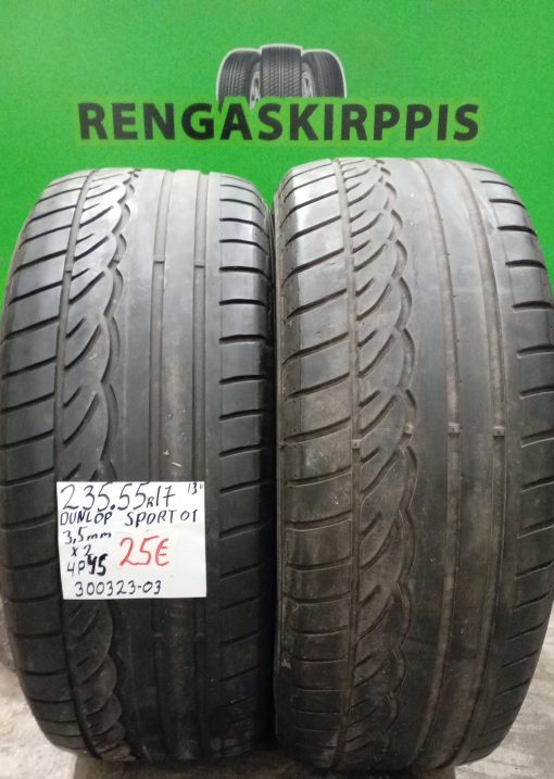 235/55R17 Dunlop Sport 01 kesä 3,5mm / 4P45