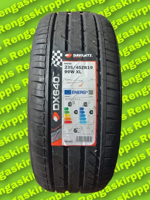 235/45R19 Davanti Dx640 99W XL  B, B 68dB / kesä