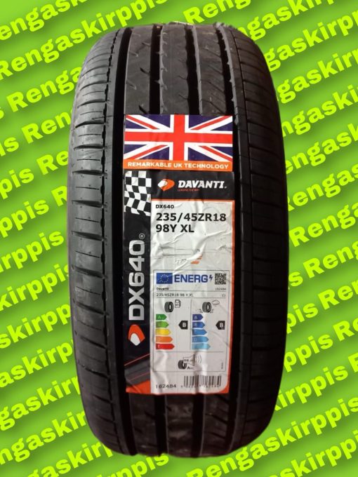 235/45R18 Davanti DX640 98Y XL B,B 68db / kesä