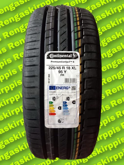 225/45R18 Continental PremiumContact 6 95Y XL C,A 72dB/ kesä