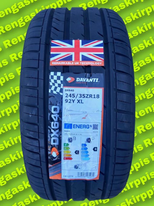 245/35R18 Davanti Dx640 92Y XL  C,B 68dB / kesä