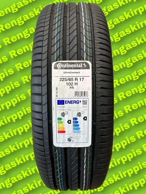 225/65R17 Continental UltraContact 102H B,A 69dB/kesä