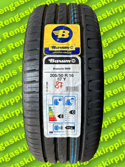 205/50R16 Barum Bravuris 3HM 87Y E,C 71dB / kesä