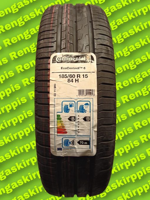 185/60R15 Continental EcoContact 6 84H B,B 70dB / kesä