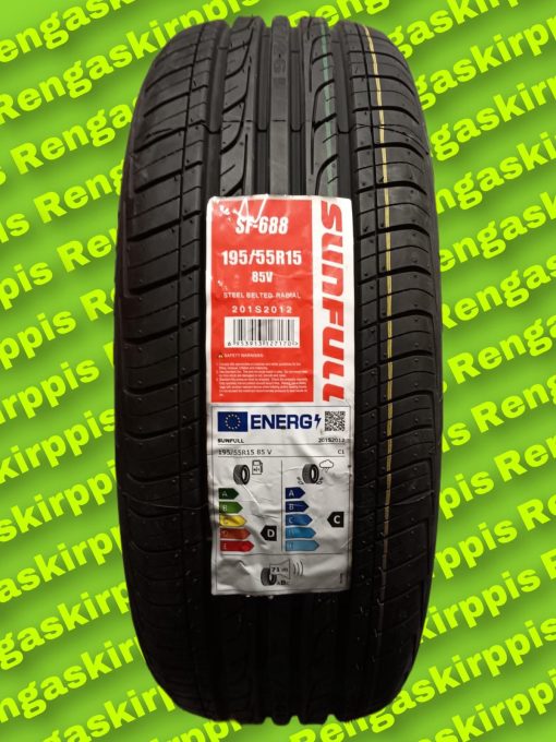 195/55R15 Sunfull SF-688 85V D,C 71dB/kesä