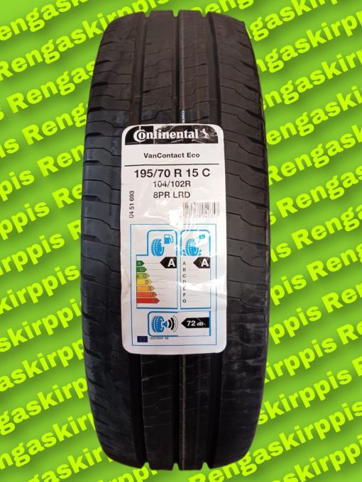 195/70R15C Continental VanContactEco 104/102R A,A 72db/kesä
