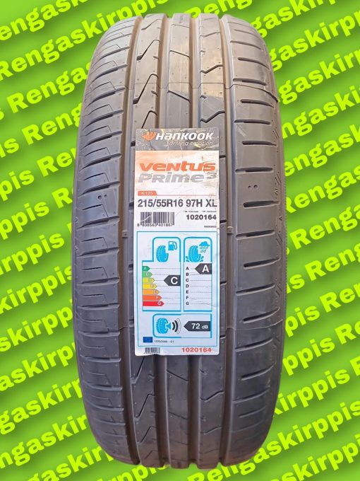 215/55R16 Hankook K125 Ventusprime 3  97H C,A 72dB/kesä