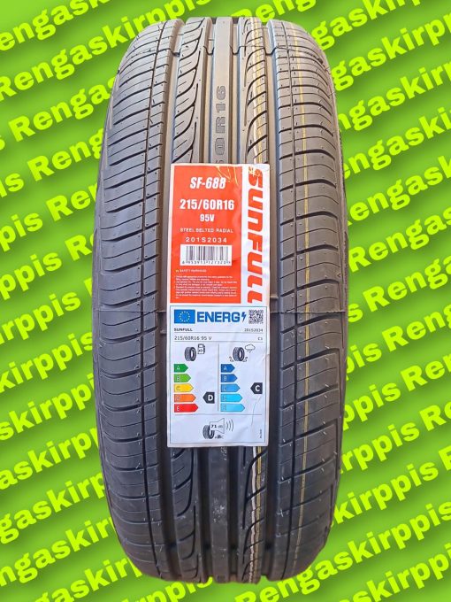 215/60R16 Sunfull SF-688 95V D,C 71dB/kesä