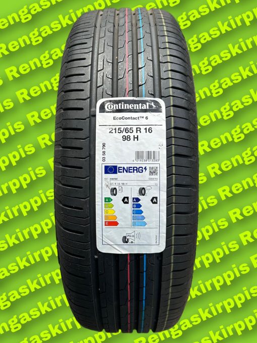215/65R16 Continental EcoContact 6 98H A,A 71dB/kesä