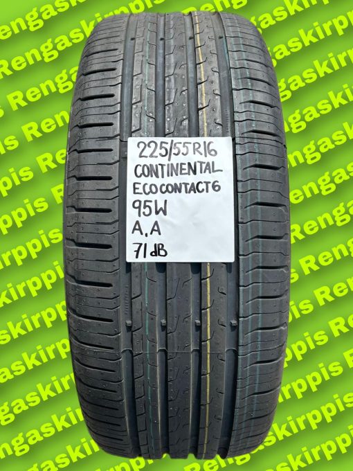 225/55R16 Continental EcoContact 6 95W A,A 71dB / kesä