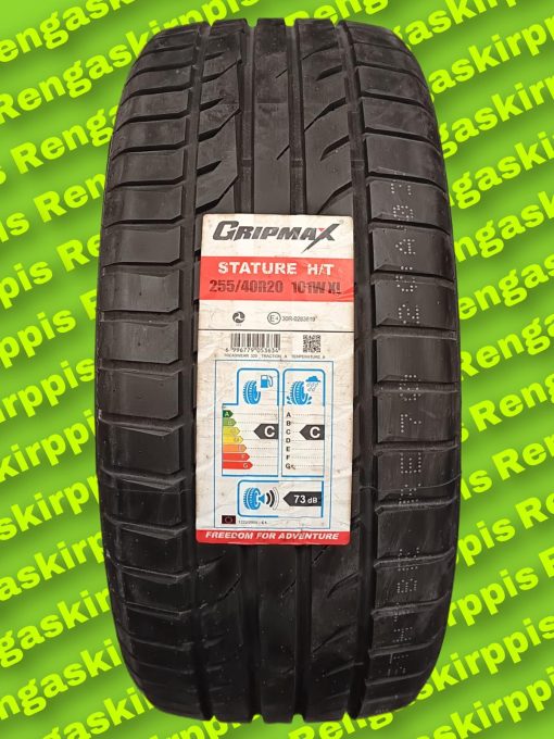 255/40R20 Gripmax Stature H/t 101W XL F=C W=C R=2 73dB kesä