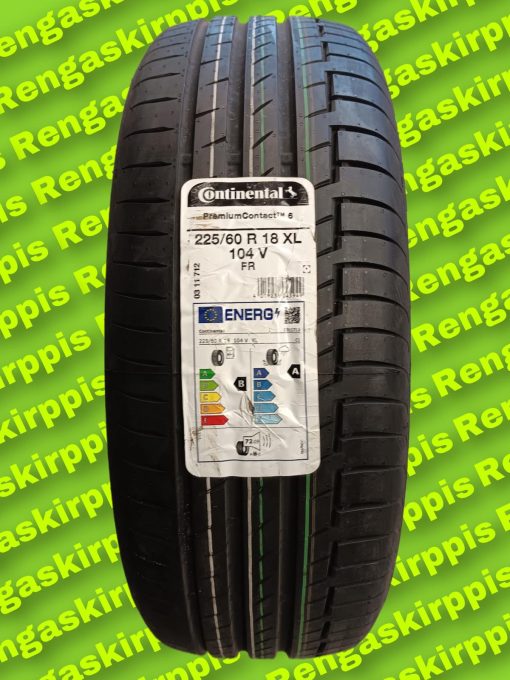 225/60R18 Continental PremiumContact6 104V XL  B,A /kesä