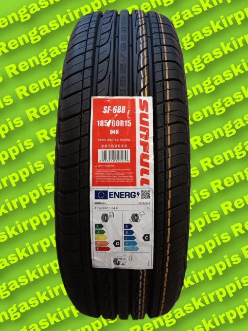 185/60R15 Sunfull SF-688 84H E,C (D,C) 70dB/kesä