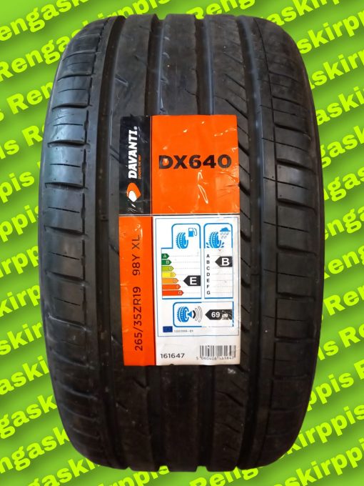 265/35R19 Davanti DX640 98Y XL E,B 69dB / kesä