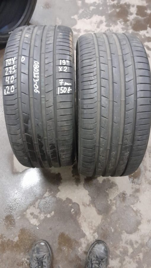 k 275/40R20 Toyo kesä 7mm / 6-37