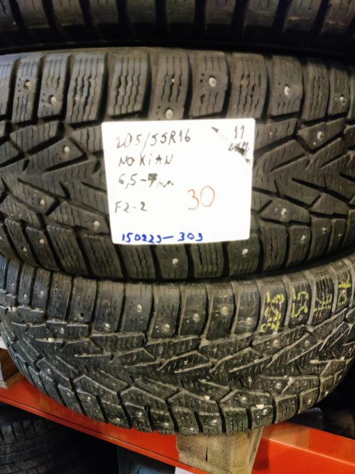 K 205/55R16 Nokian nasta 6,5-7mm DOT11 K2-V