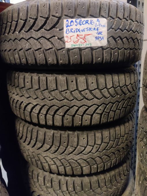 K 205/60R16 Bridgestone nasta 6-7mm DOT14 4V2-3