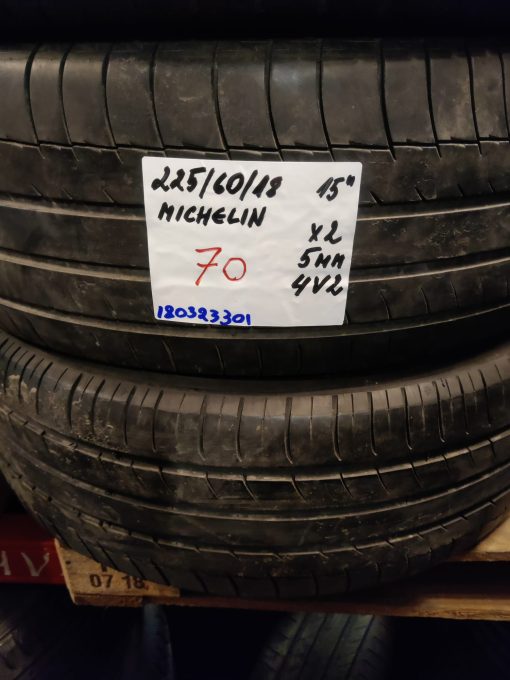 225/60R18 Michelin kesä 5mm / 4V2