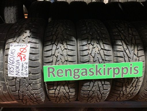 K 185/60R15 Nokian nasta 10mm DOT19 6V62