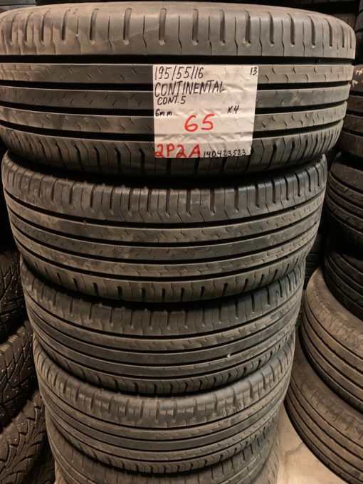 195/55R16 Continental Contact 5 kesä 6mm / 2P2A