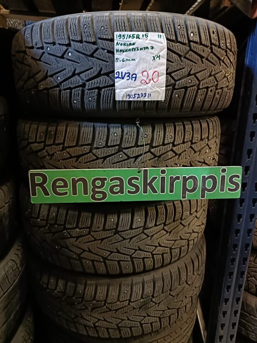 K 195/65R15 Nokian HKPL 7 nasta 5-6mm 2V3A