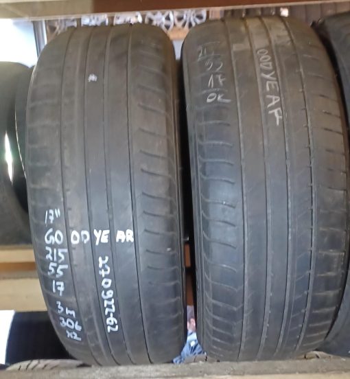 K 215/55R17 Goodyear kesä 3mm / K2
