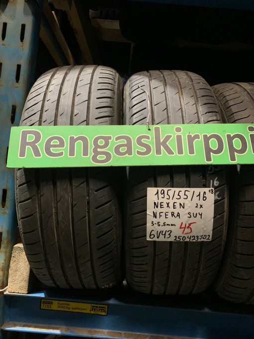 K 195/55R16 Nexen NFera SU4 kesä 5-5,5mm 6V43