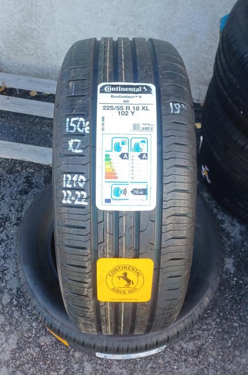 K 225/55R18 Continental EcoContact 6 kesä ajomattomat / K3