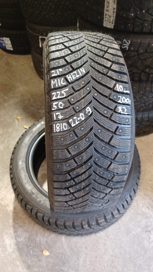 225/50R17 Michelin nasta 10mm ajomattomat / 5V14