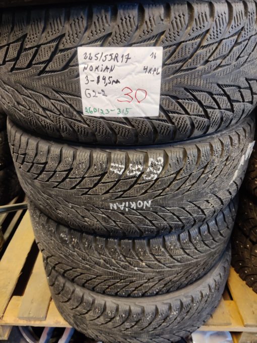K 225/55R17 Nokian kitka 3-4,5mm / K2-P