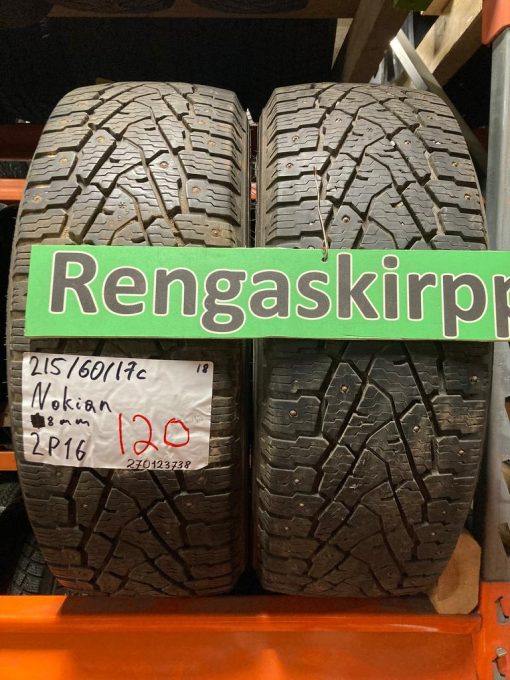 K 215/60R17 Nokian nasta 8mm DOT18 2P16