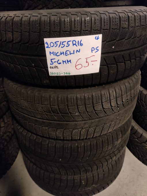 K 205/55R16 Michelin kitka 5-6mm / 5P2