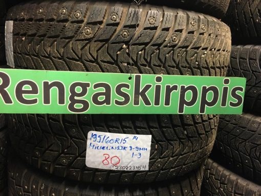195/60R15 Michelin nasta 8-9mm / 1-3