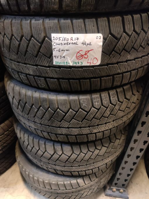 K 205/50R17 Continental kitka 5-6mm DOT07 4V3A
