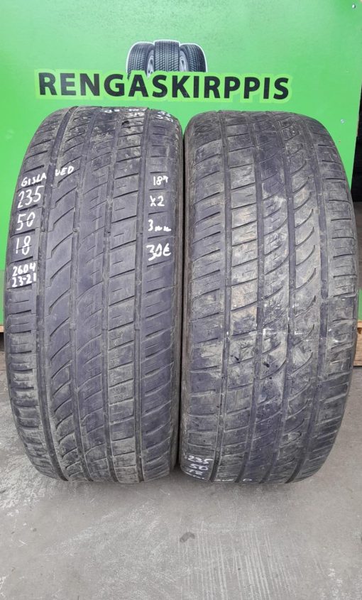 235/50R18 Gislaved kesä 3mm / K14