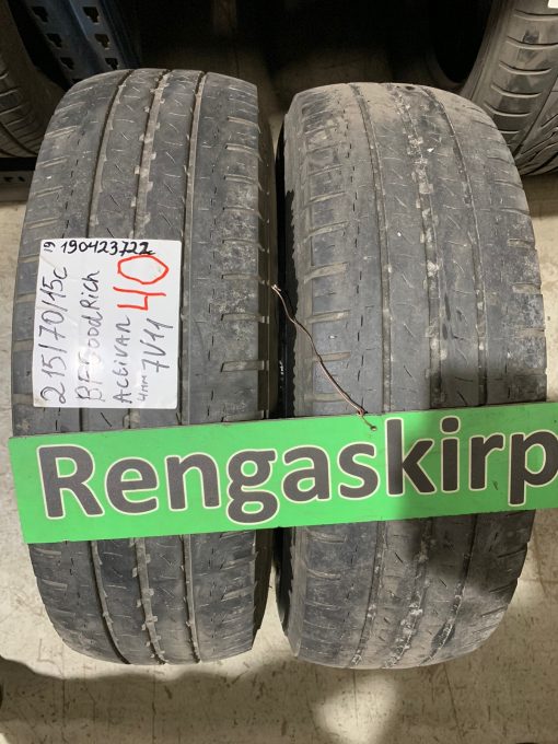 K 215/70R15c BFGoodrich Activan kesä 4mm 7V11