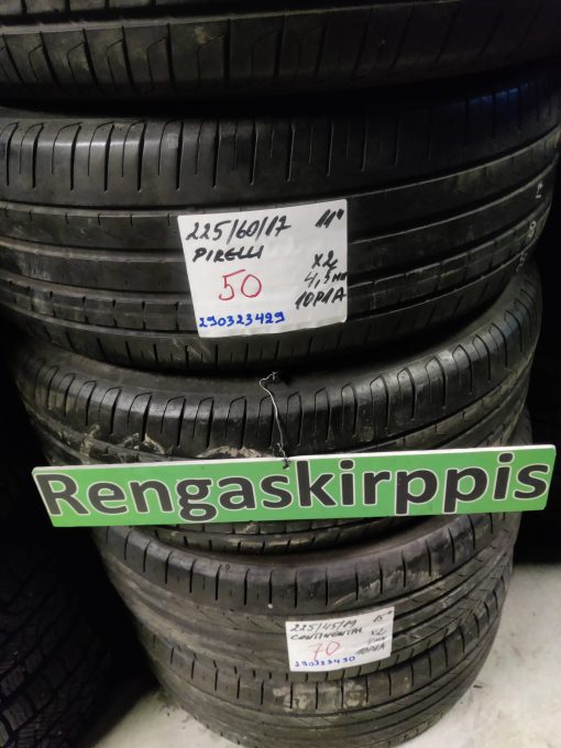 K 225/60R17 Pirelli kesä 4,5mm 10P1A