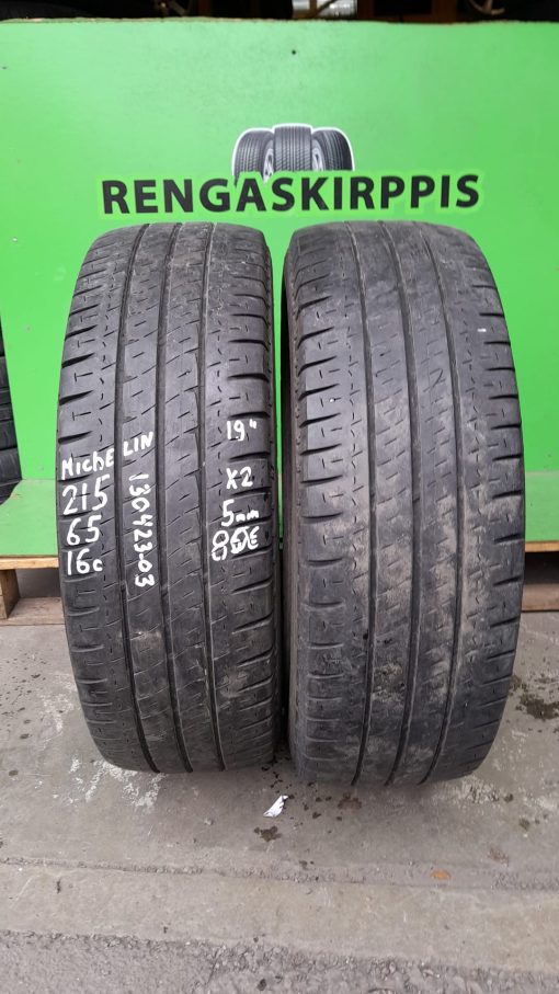 215/65R16c Michelin kesä 5mm / 4V20
