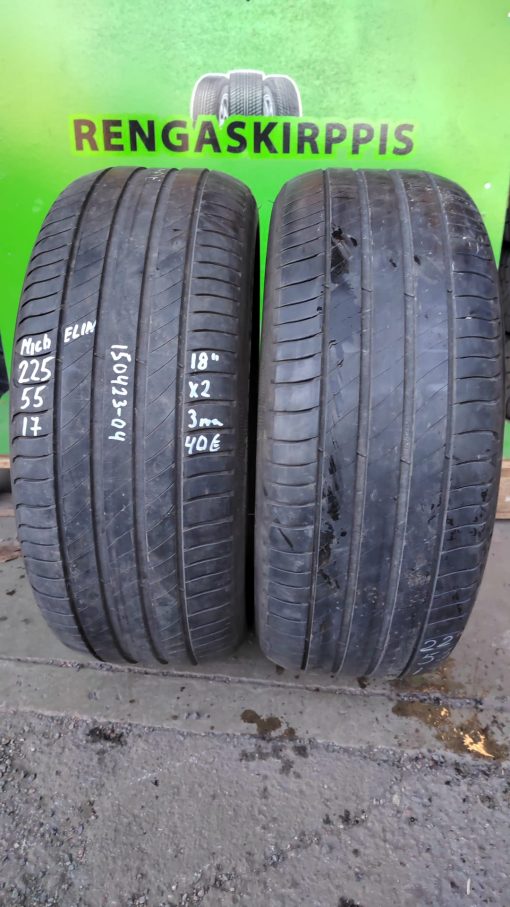 K 225/55R17 Michelin kesä 3mm 5V34