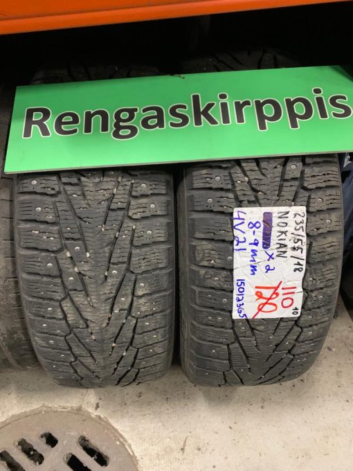 K 235/55R18 Nokian nasta 8-9mm / 4V21