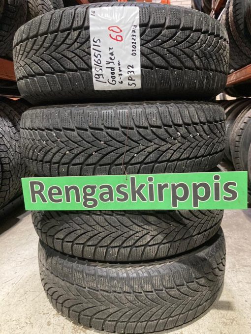K 195/65R15 Goodyear kitka 6-7mm DOT16 5P32