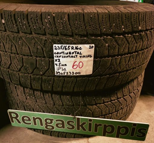 235/65R16C Continental VanContact Viking kitka 4,5mm / 1P1A
